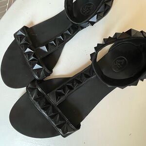 ASH Italian black leather sandals